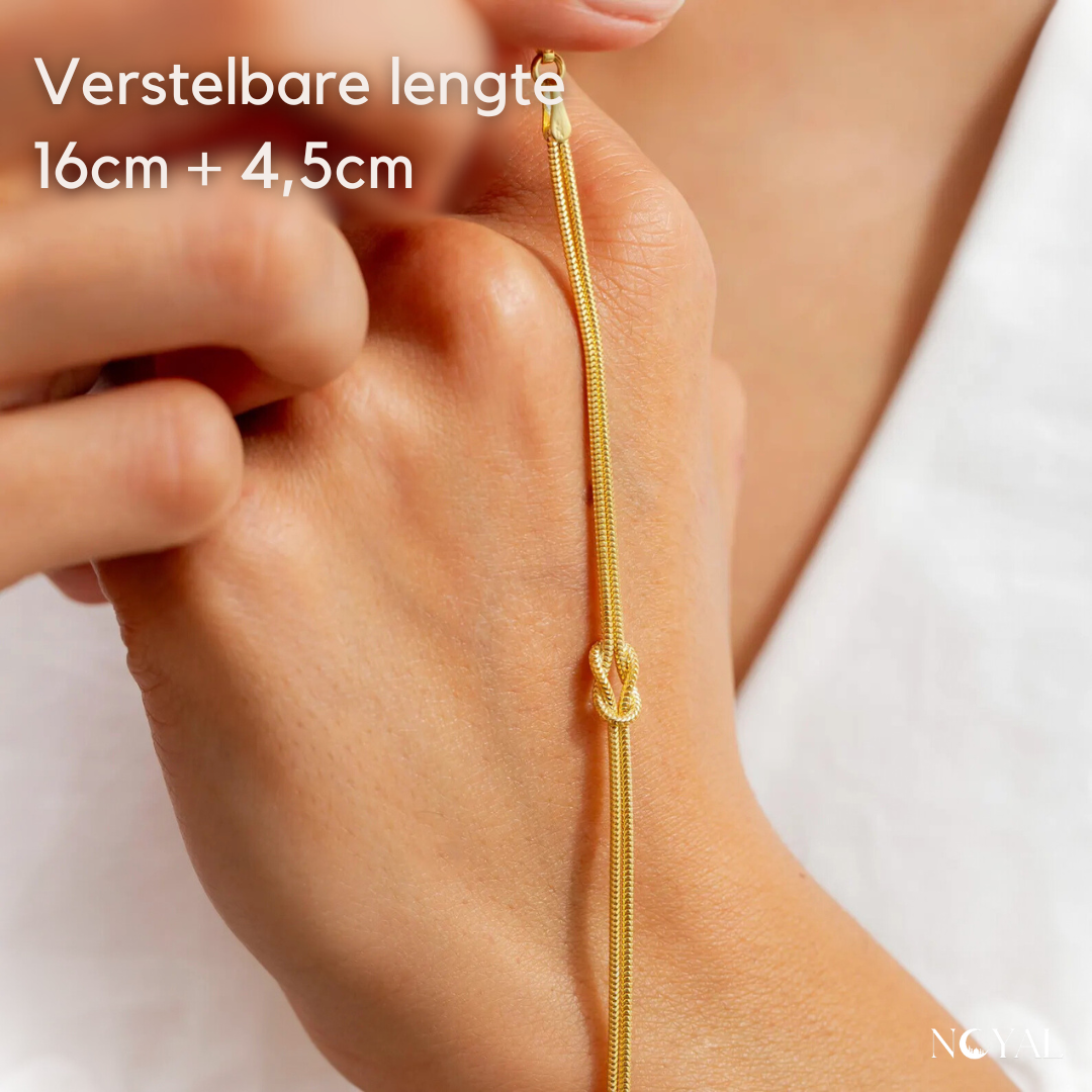 Minimalistische Knoop Armband