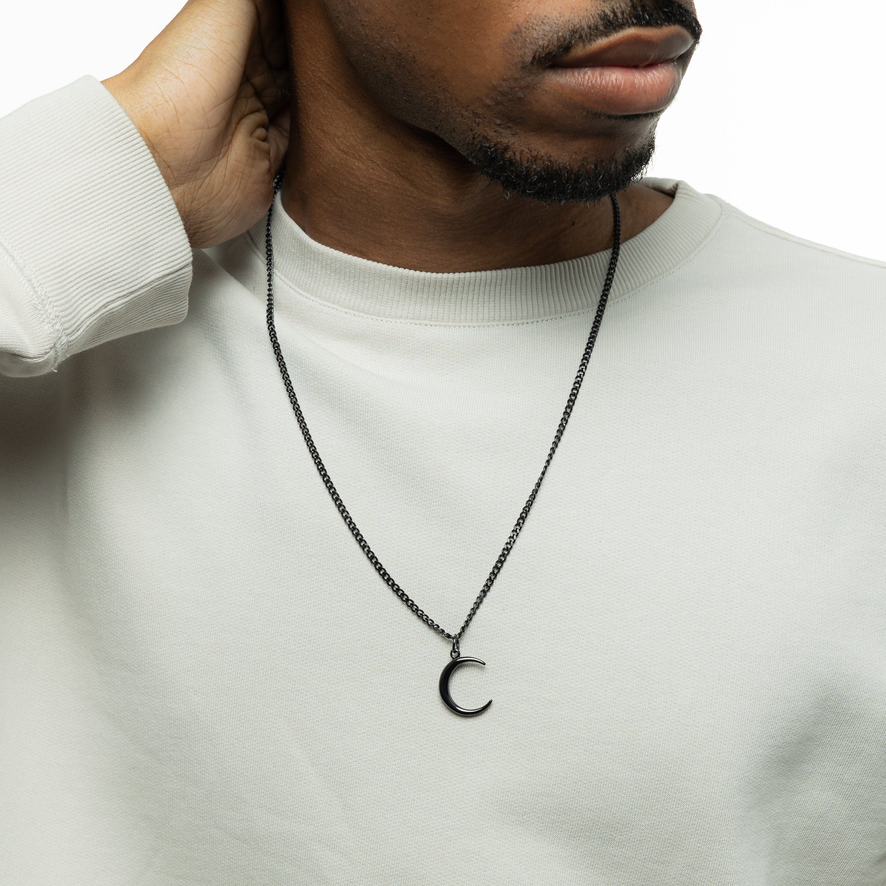 Halve maan ketting | Heren